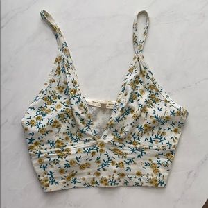 💚TRULY MADLY DEEPLY - Floral Crop Top XS